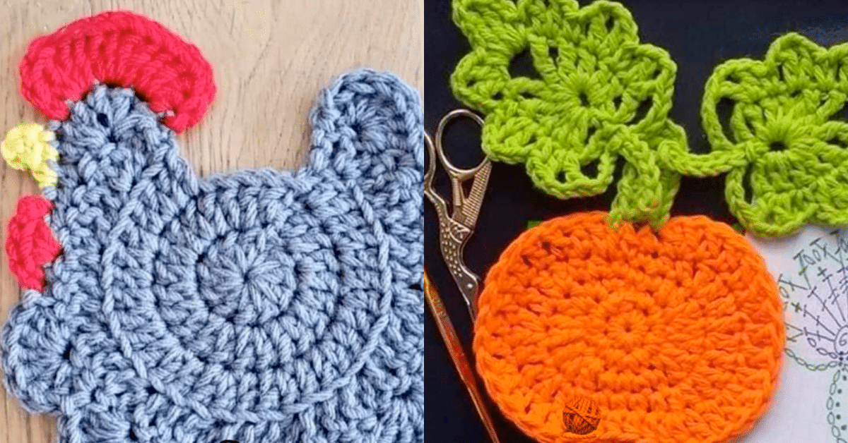 15 Porta Copos em Crochê Criativos e Especiais - Coaster