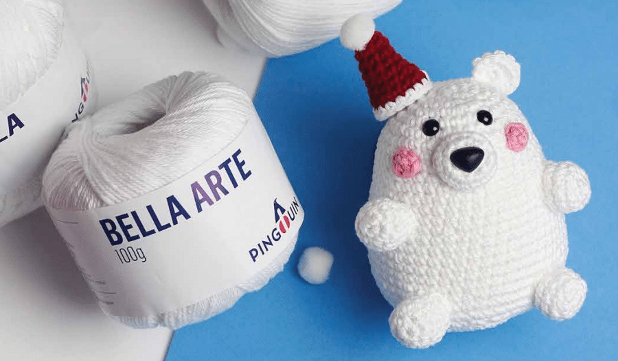 Amigurumi de Urso Polar