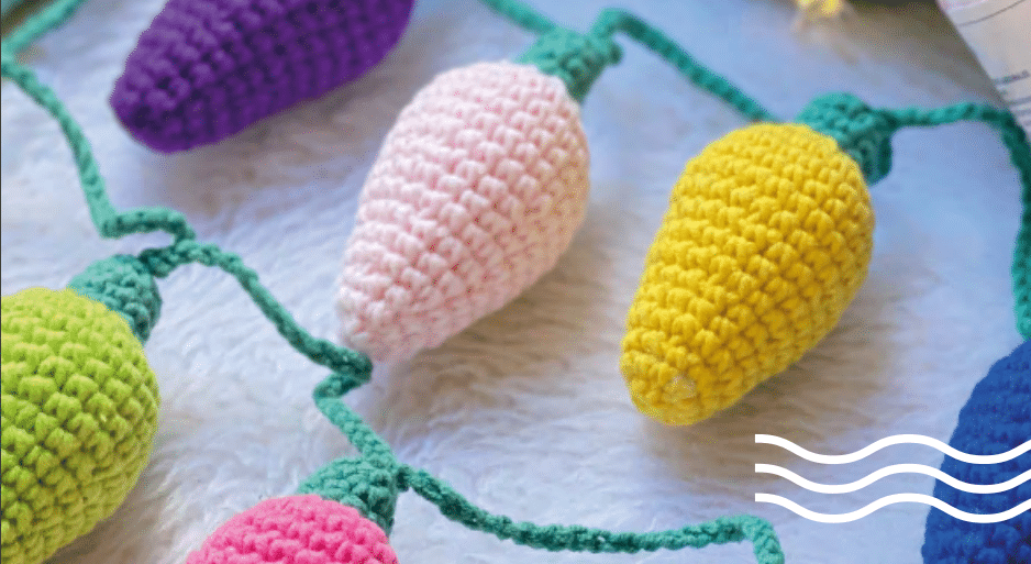 Amigurumi de luzes de Natal