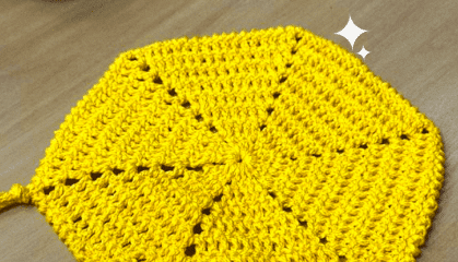 Descanso de Panela de crochê: Um Glow para sua mesa!