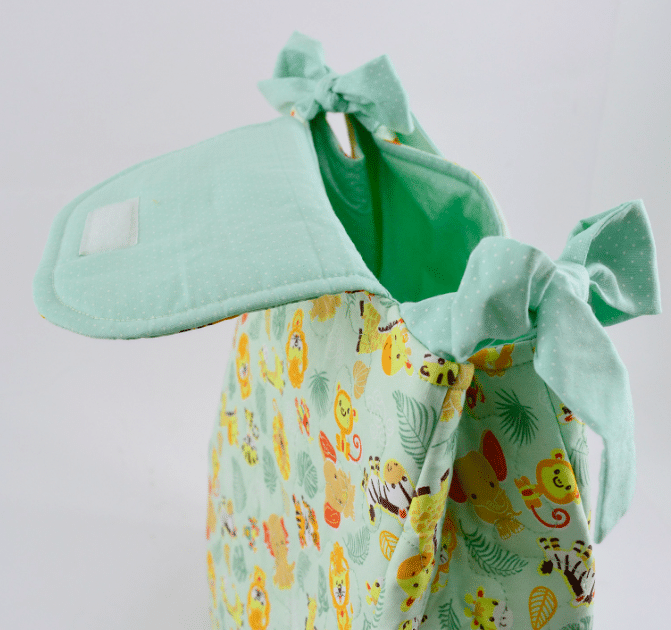 Porta-Fraldas Safári em Patchwork: Organização com Estilo Selvagem