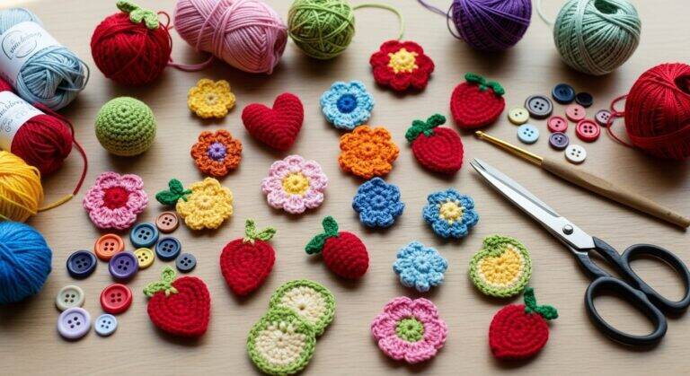 Mini Apliques de Crochê: pequenos detalhes que fazem toda a diferença na sua arte