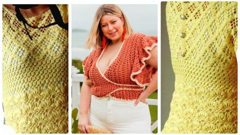 Blusas em Crochê Estilosas com Gráfico para Baixar