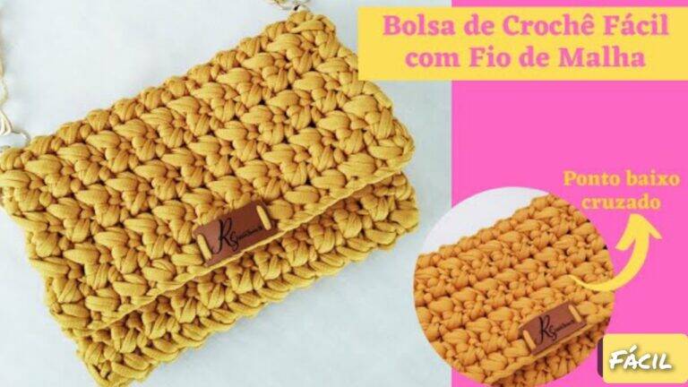 Descubra Como Fazer Uma Bolsa de Crochê Única, Fácil e Lucrativa em Passos Simples!