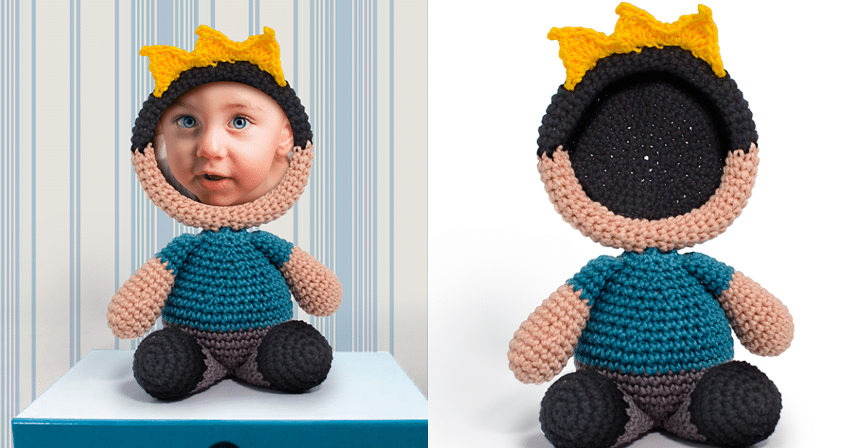 Amigurumi Porta-Retrato de Crochê Príncipe com Passo a Passo