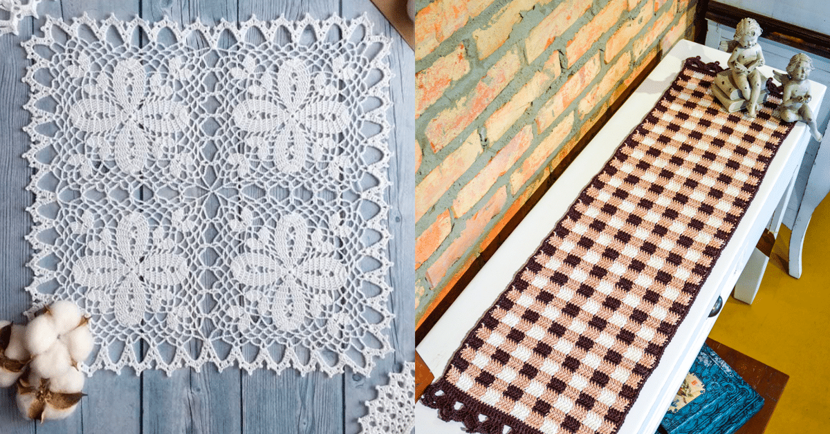 Coleção com os Mais Lindos Caminhos de Mesa com Gráficos