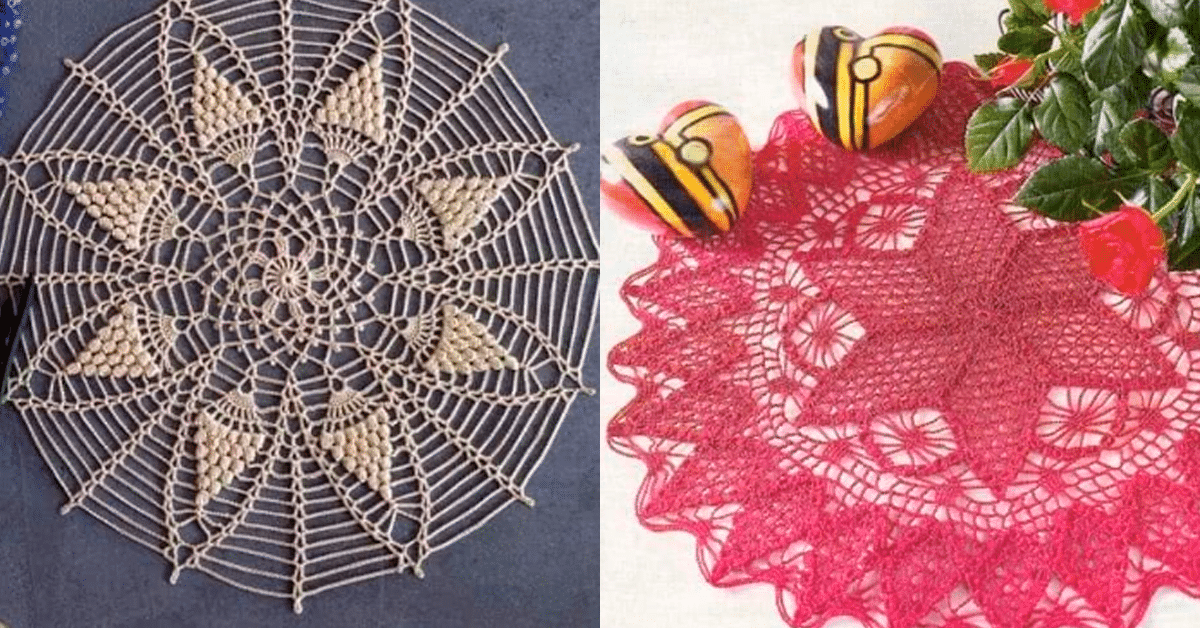Os Mais Lindos Centros de Mesa de Crochê com Gráficos