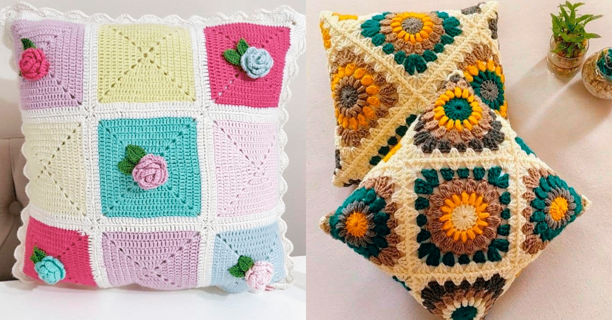 Quadradinhos da Vovó Enfeitam de Forma Fácil - 17 Ideias Fantásticas