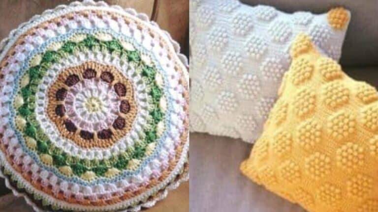 Estilo e Aconchego em Cada Ponto – Almofadas em Crochê