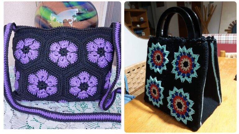 Descubra a Beleza Única e o Charme das Bolsas de Crochê com Squares