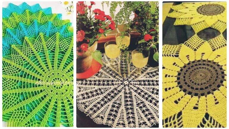 Transformando sua Casa e Lucrando: Várias Inspirações em Crochê para Centros de Mesa!