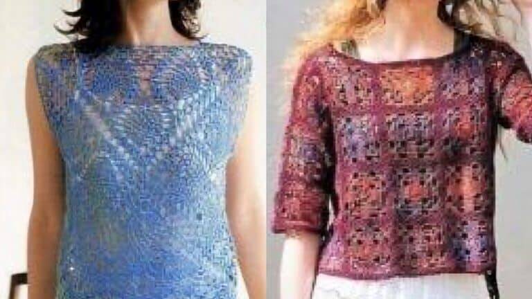 Guia Completo para Criar Blusas de Crochê com Motivos Quadrados