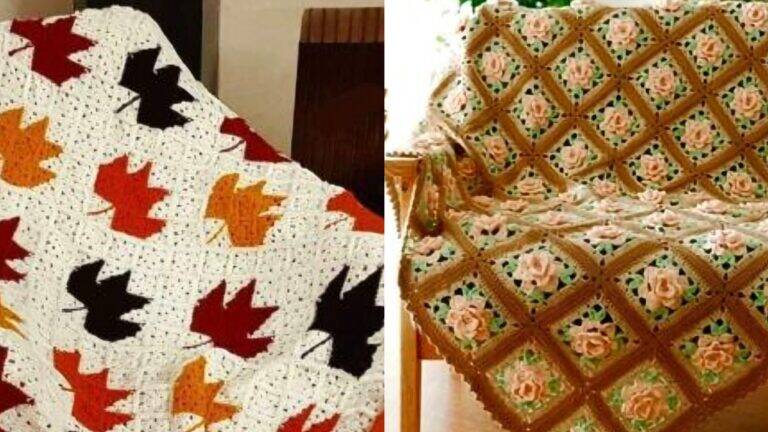 Decore e Aqueça sua Casa com Mantas e Colchas de Crochê