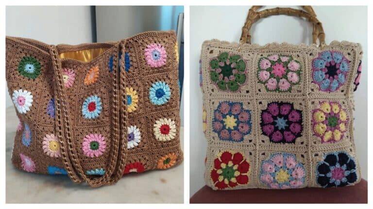 Descubra o Fascínio das Bolsas de Crochê com Squares e se encante com sua versatilidade