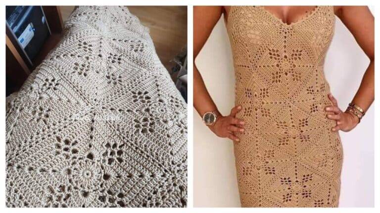 Faça Você Mesmo: Crie um Vestido Único Usando a Técnica de Crochê Square