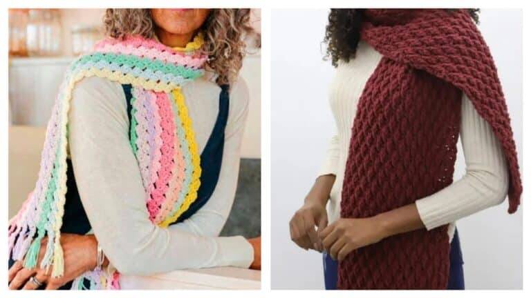 Inverno Estiloso: Cachecóis de Crochê para um Look Aconchegante