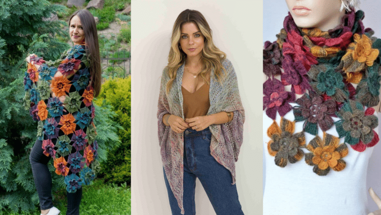 Vários&nbsp; Modelos de Xales de Crochê Lindíssimos para Inspirar e Criar!