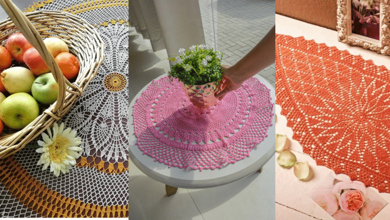 Uma Coleção de Lindíssimos Modelos de Toalha de Crochê!