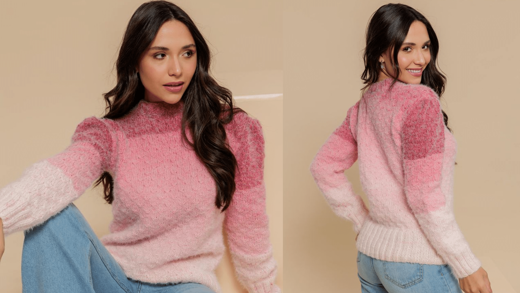 Blusa Rosa Marfim: Elegância e Aconchego para os Dias Frios de Outono e Inverno