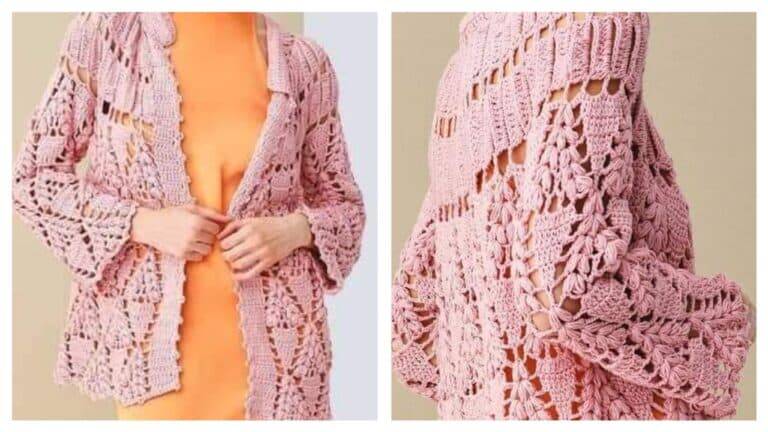 Desvendando o Encanto dos Cardigãs em Crochê: Estilo e Aconchego em uma Peça