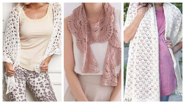 Xales em Crochê que Transformam Looks com Gráficos Incríveis
