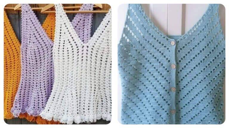 Regatas de Crochê com Gráficos para Looks Inesquecíveis