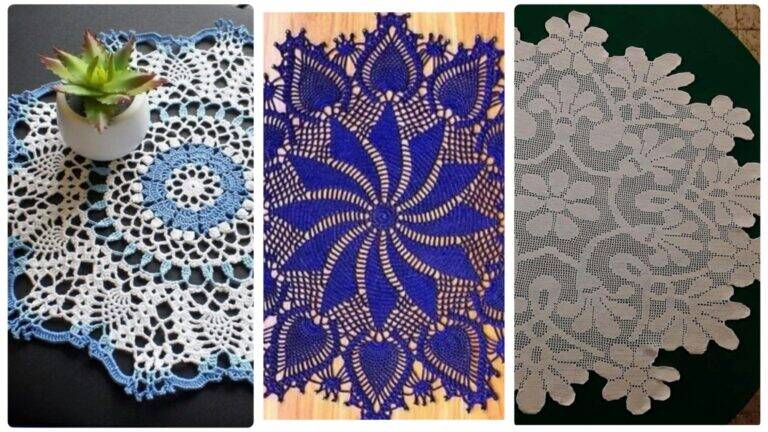 DIY Criativo: Encantadoras Toalhinhas em Crochê para Mesa