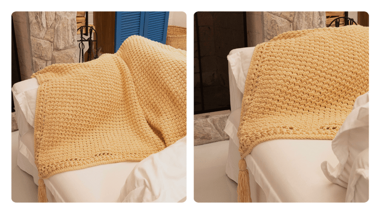 Descubra a Elegância da Manta Amêndoa de Crochê: Um Toque Sofisticado para o seu Sofá