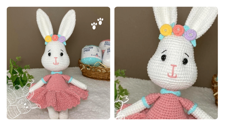 Amigurumi de Páscoa: Encante-se com a Coelhinha de Crochê