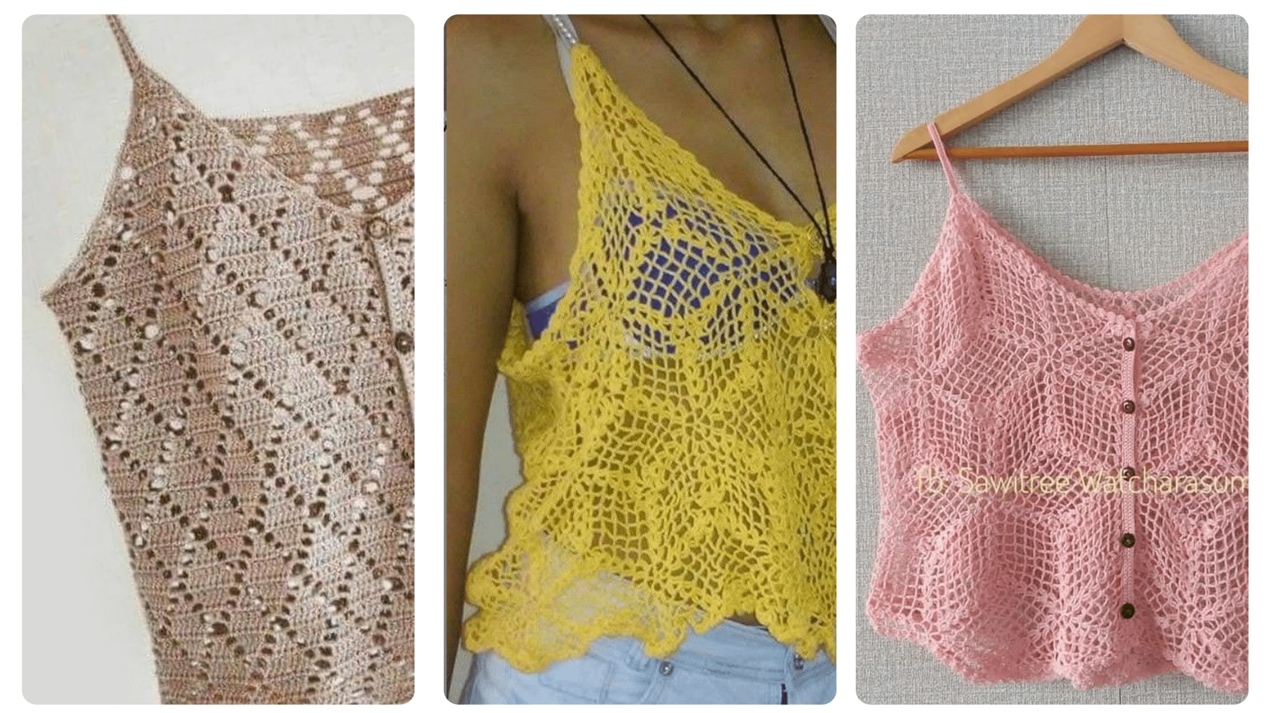 cropped top de croche passo a passo