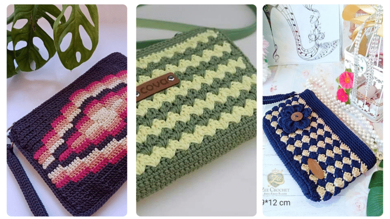 Carteiras de Crochê: Charme e Versatilidade em Cada Detalhe!