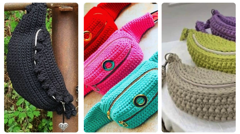 Explorando o Estilo Retro com Pochetes de Crochê
