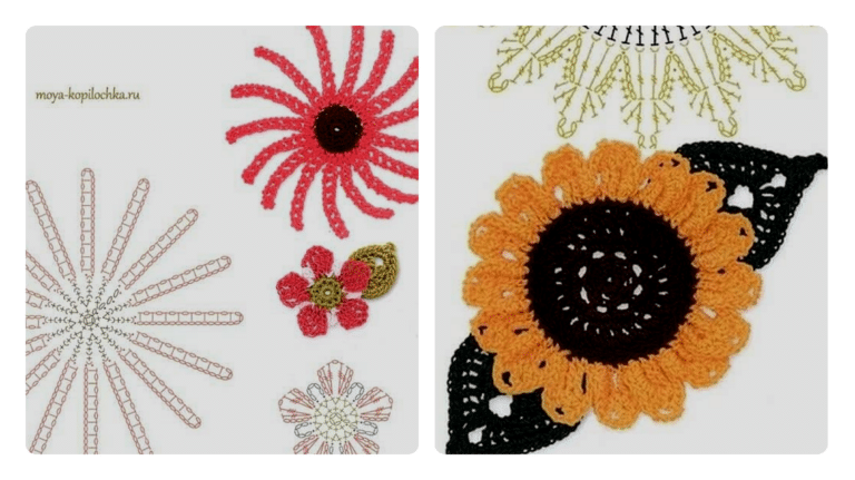 16 Flores de Crochê: Delicadeza e Versatilidade para Aplicações Encantadoras!