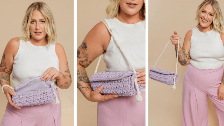 Desperte sua Criatividade com a Bolsa Lilás em Crochê