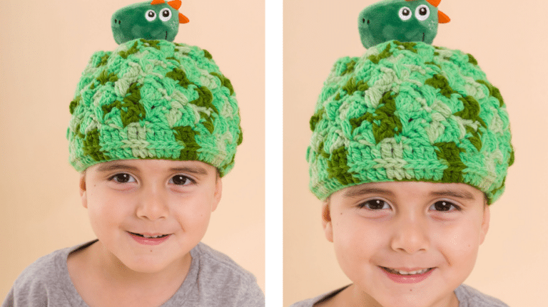 Diversão e Estilo: Gorro de Crochê Dino Rex Infantil para os Pequenos Aventureiros