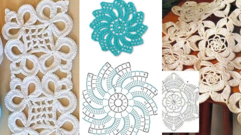 Motivos de Crochê para Unir e Vc Mesmo Criar Lindissimas e Delicadas!