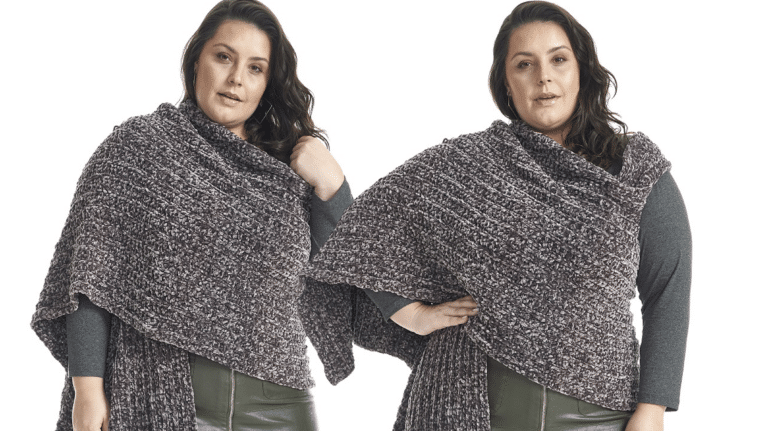 Cachecol Casaco Chumbo de Tricô: Elegância e Aconchego para os Dias de Inverno