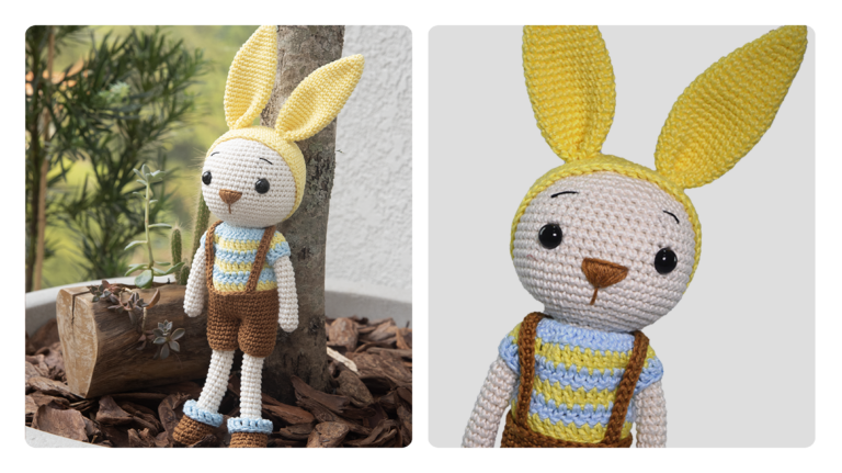 Celebre a Páscoa com o Encanto do Coelho Chico em Amigurumi de Crochê
