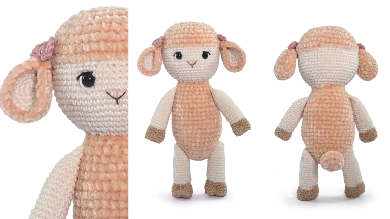 Ovelhinha Dolly: Encante-se com Este Adorável Amigurumi de Crochê para Crianças