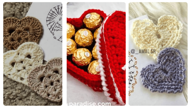 Presentes Exclusivos Para Mãe: 28 Corações em Crochê ParaTe Inspirar na Hora de Presentar no Dia Das Mães!