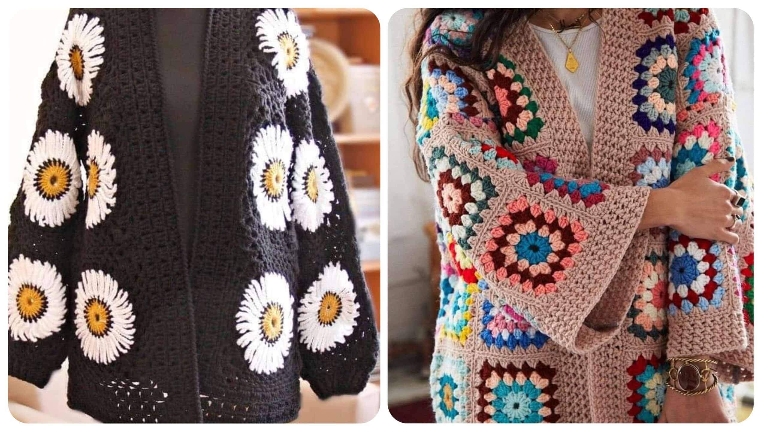 Casacos em Squares de Crochê: Estilo e Aconchego em Cada Ponto