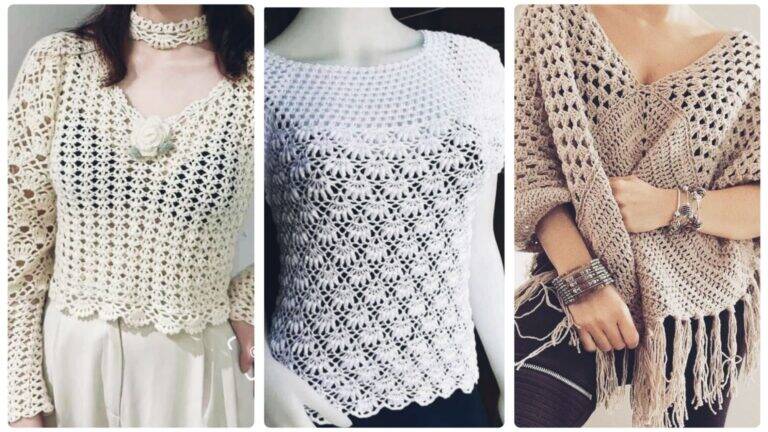 19 Blusas de Crochê com Gráficos: Tendência Atemporal e Versátil para Qualquer Guarda-Roupa