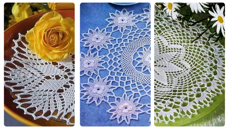 Projetos de Crochê Simples: Centros de Mesa em Crochê!