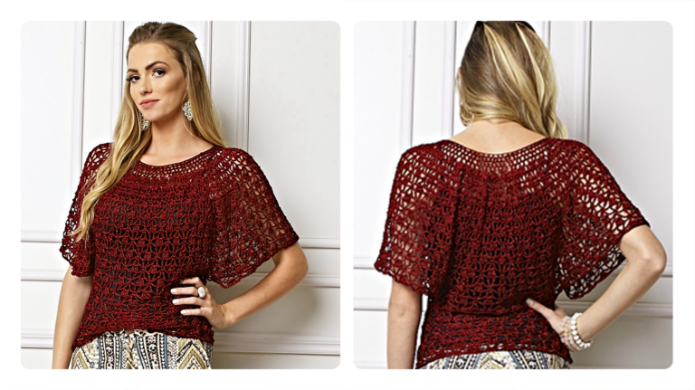 Receita da Blusa de Crochê Encanto