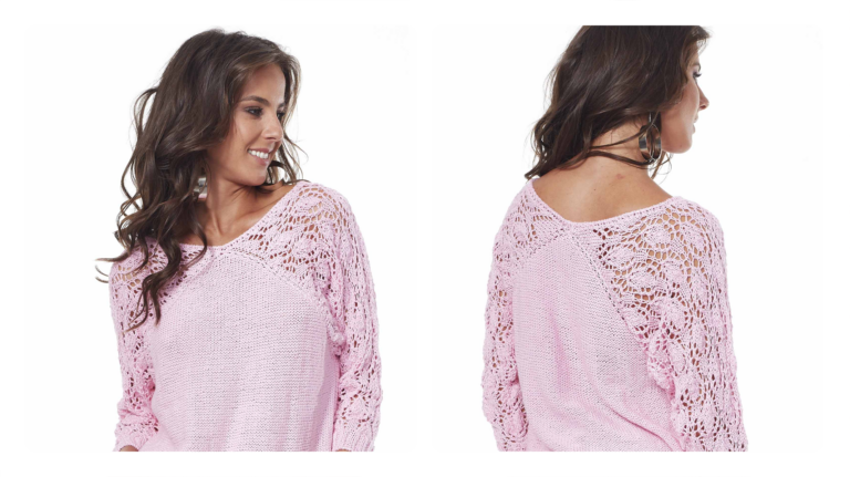 Receita de Blusa de Crochê Rosa
