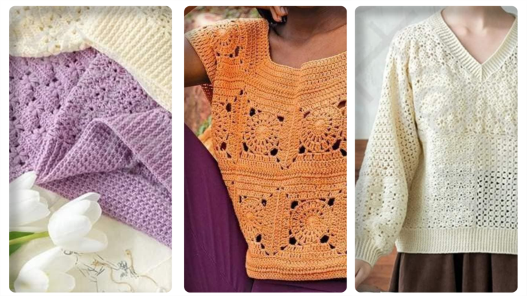 Crochê Moderno: Blusas de Crochê Modernas –  Presentes Encantadores para o Dia das Mães!