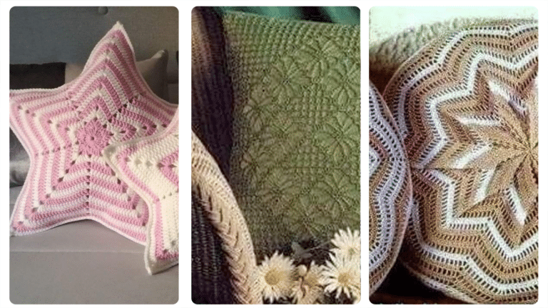 Idéias de Almofadas de Crochê: Aconchego e Estilo em Cada Detalhe!