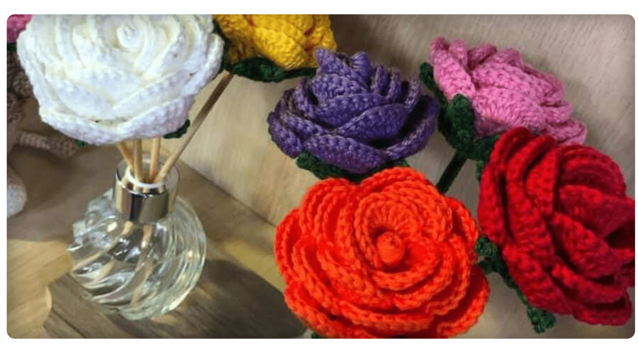 Dia das Mães: Rosa em Crochê para Presentes Especiais!