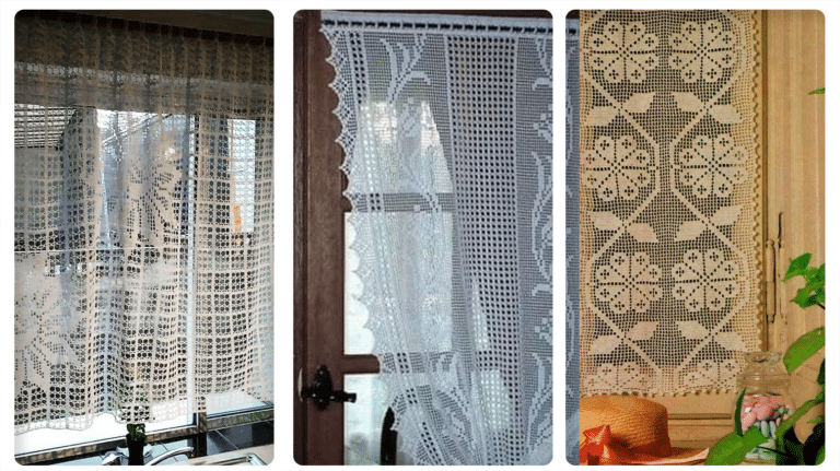 Crochê para Decoração de Casa: Cortinas de Crochê – Elegância Artesanal para o seu Lar!