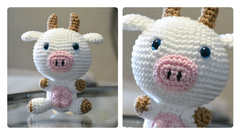 Receita Vaquinha Amigurumi de Crochê Cléo: Fofura e Encanto em um Projeto Divertido